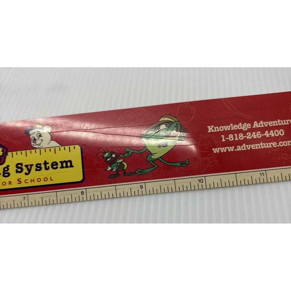 Rare Jump Start Knowledge‎ Adventure Ruler Plastic Some Scratches 12